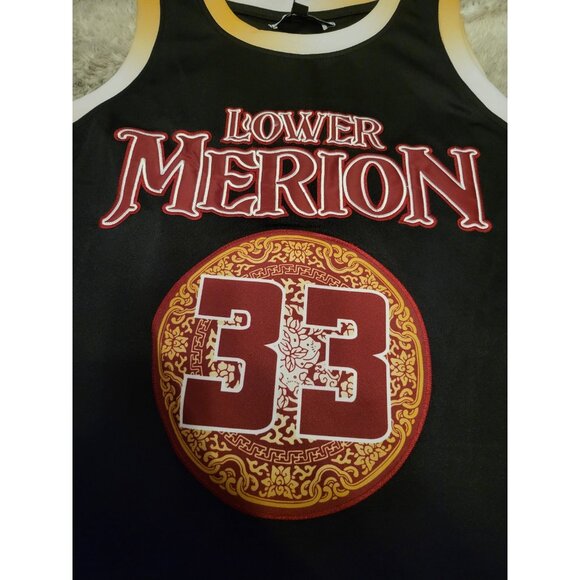 Kobe Bryant Lower Merion Headgear Classics Black Red Basketball Jersey Size XXXL - Picture 8 of 8